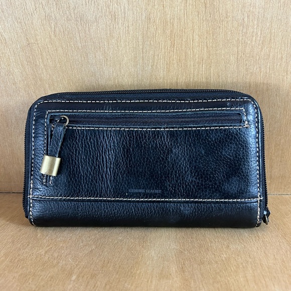 Black Leather Wallet - Picture 2 of 6
